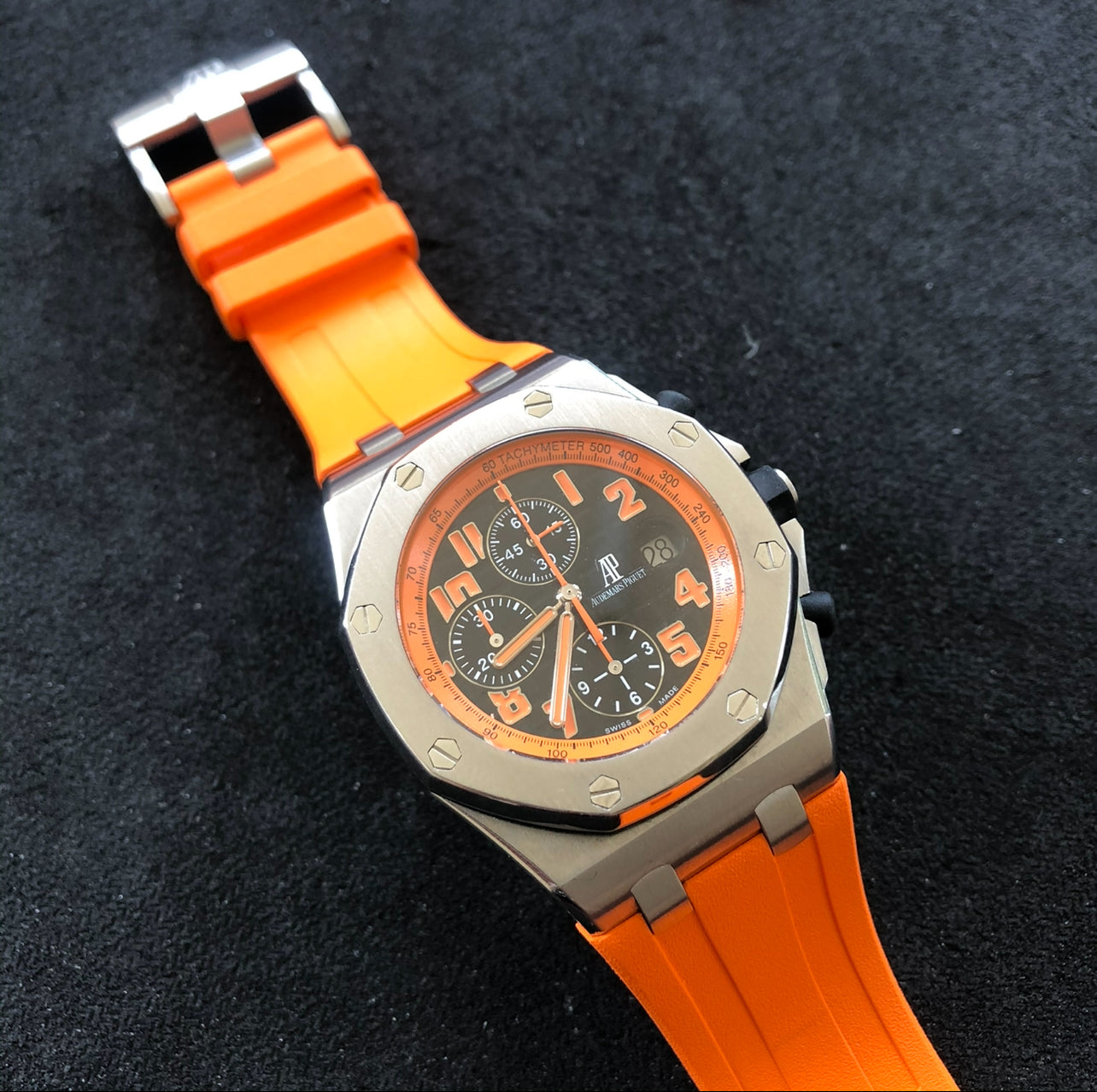 Orange Rubber Strap for Ap 42mm