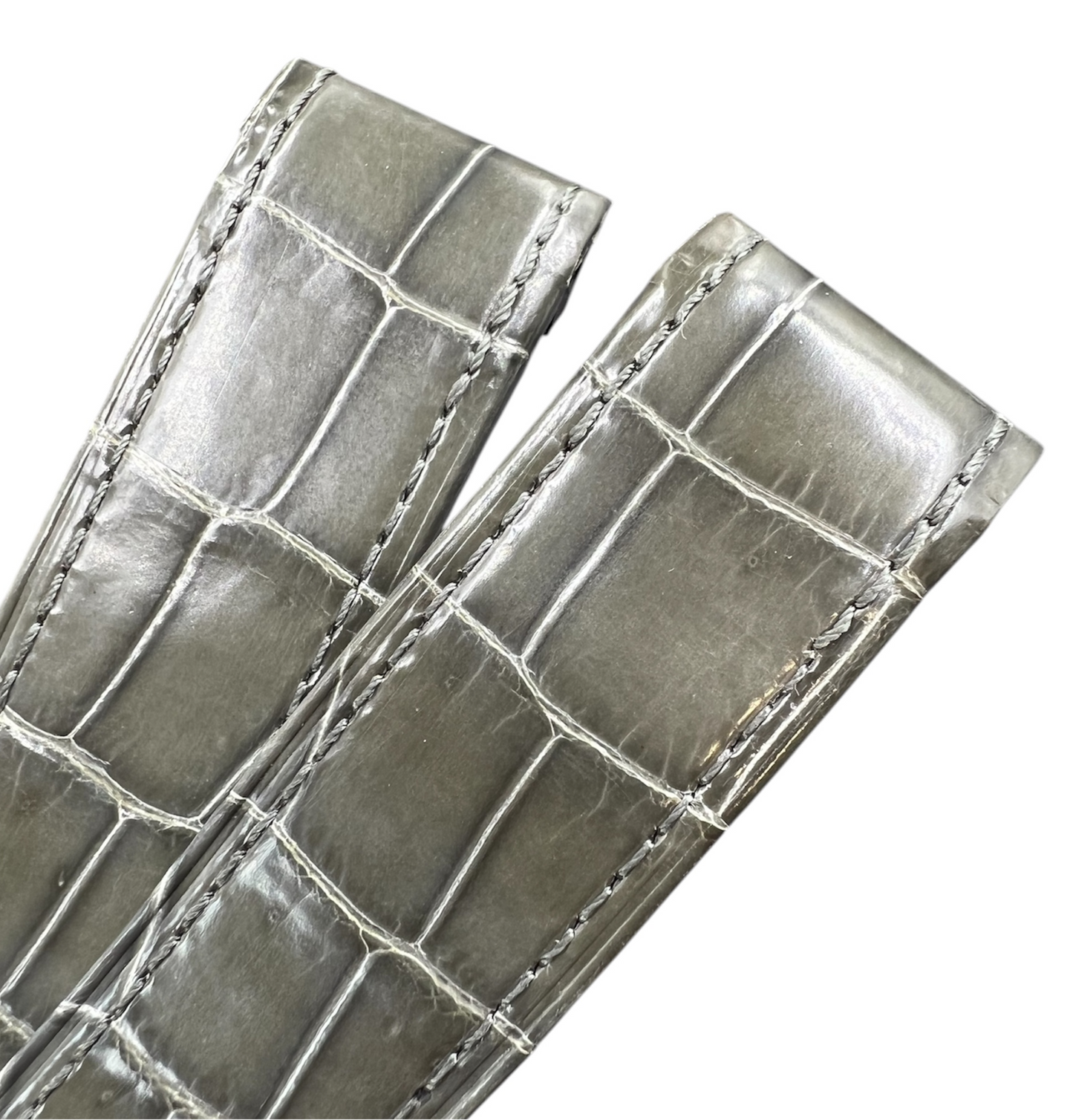 Custom Alligator strap for Cartier Santos 100 models