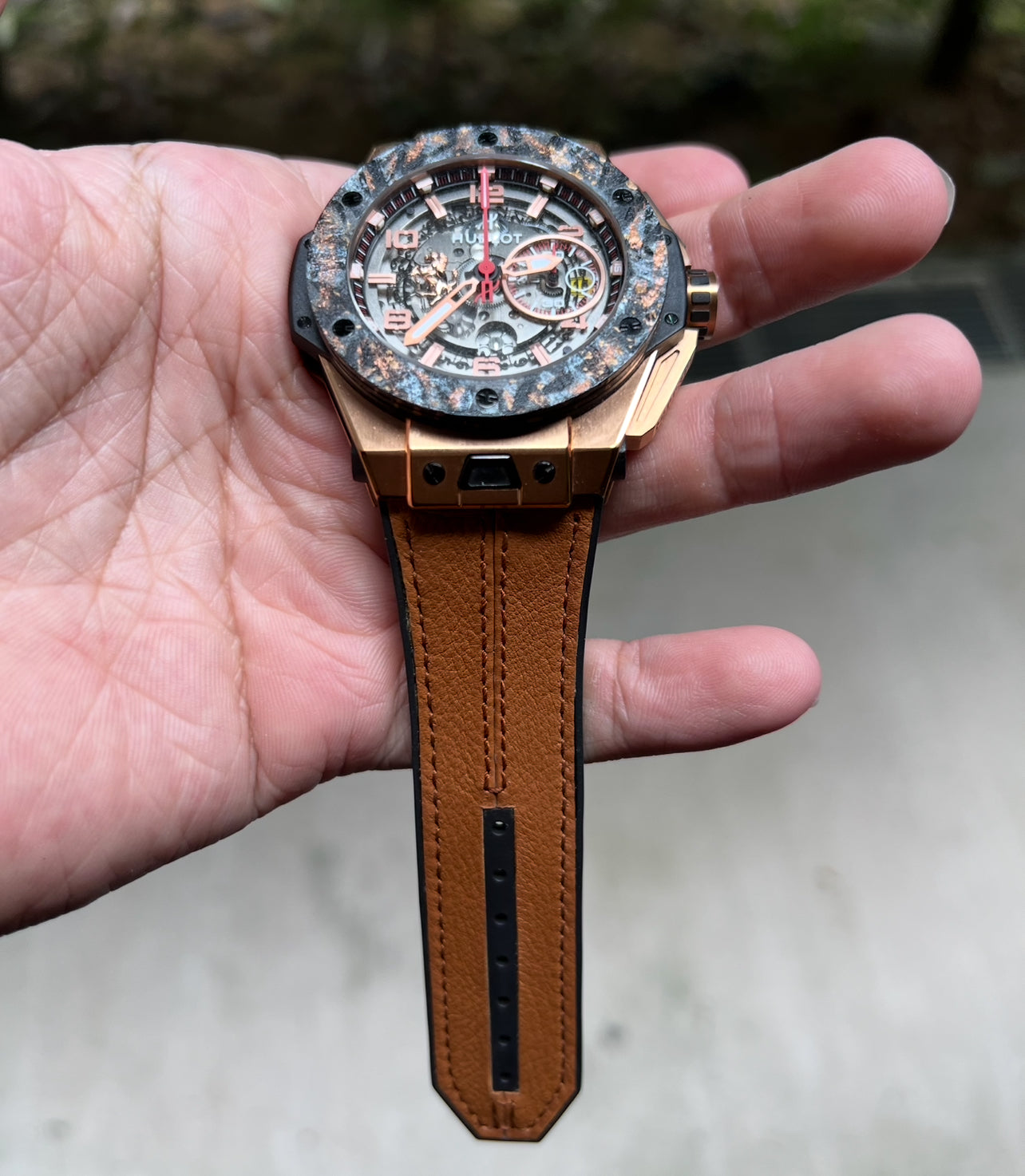 Hublot Bigbang Unico Leather Racing Strap