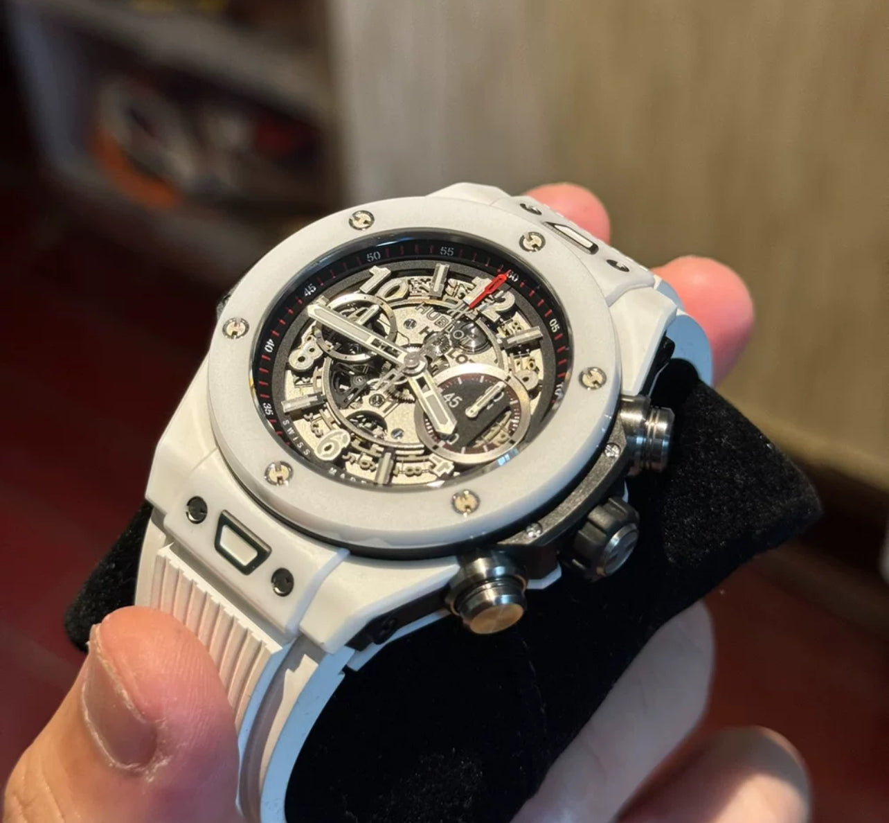 Hublot Unico Rubber Strap (WHITE)
