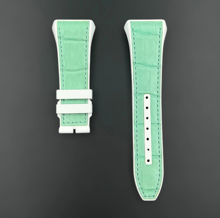 Alligator leather strap for Franck Muller V32, V41, V45 Watch Models