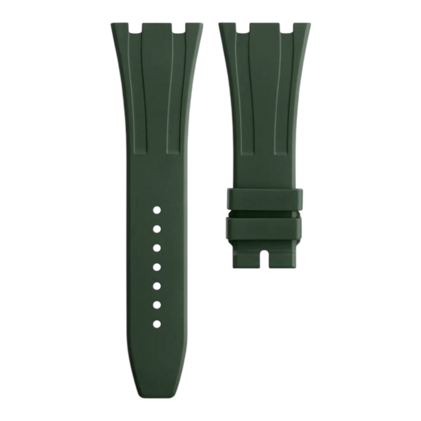 Army Green rubber strap for 41mm Royal Oak