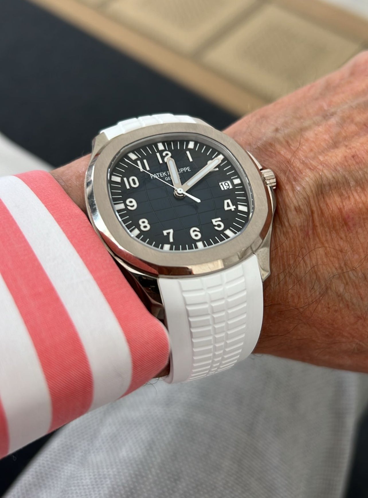 Aquanaut 5168G / 5968 rubber strap