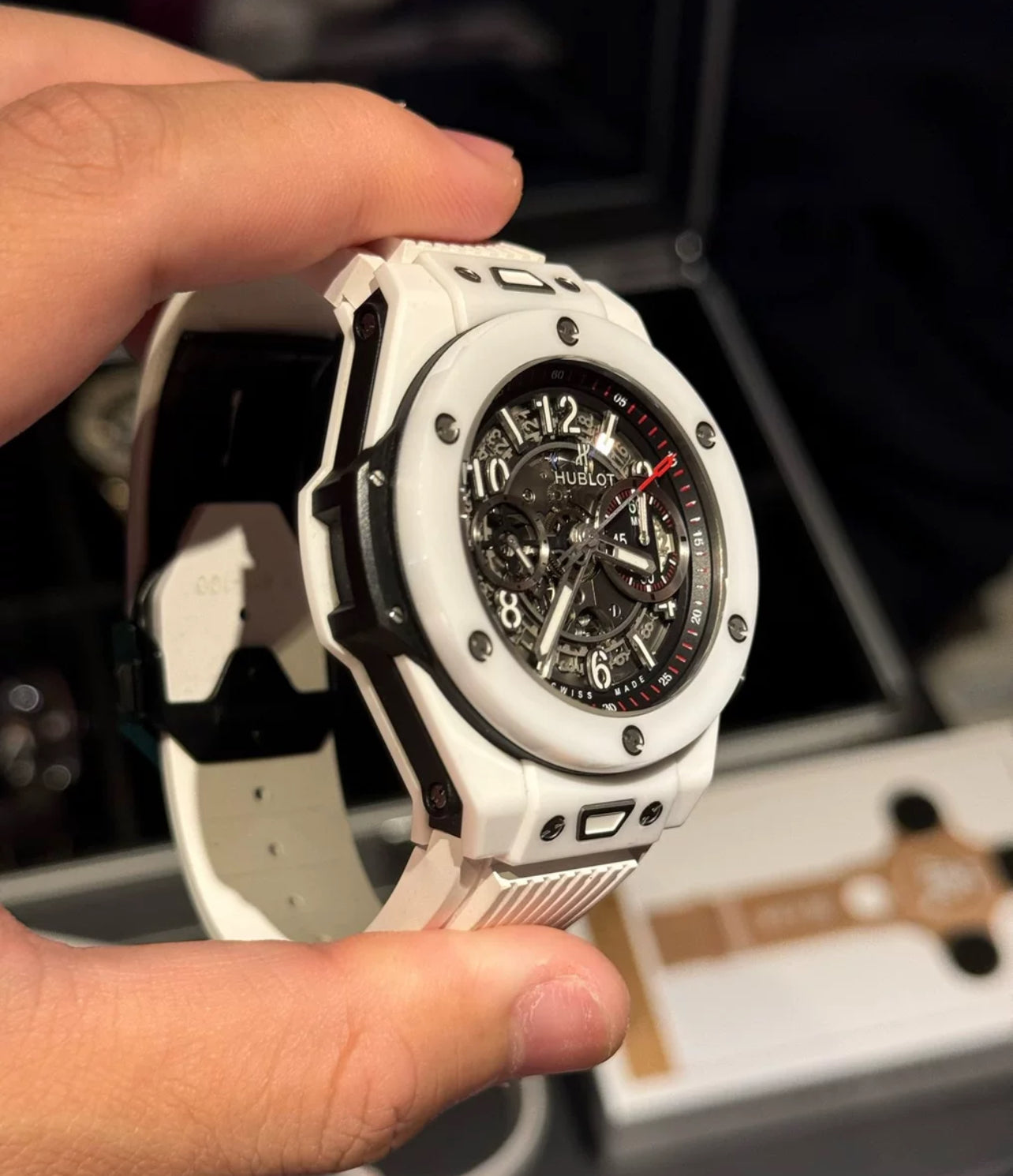 Hublot Unico Rubber Strap (WHITE)