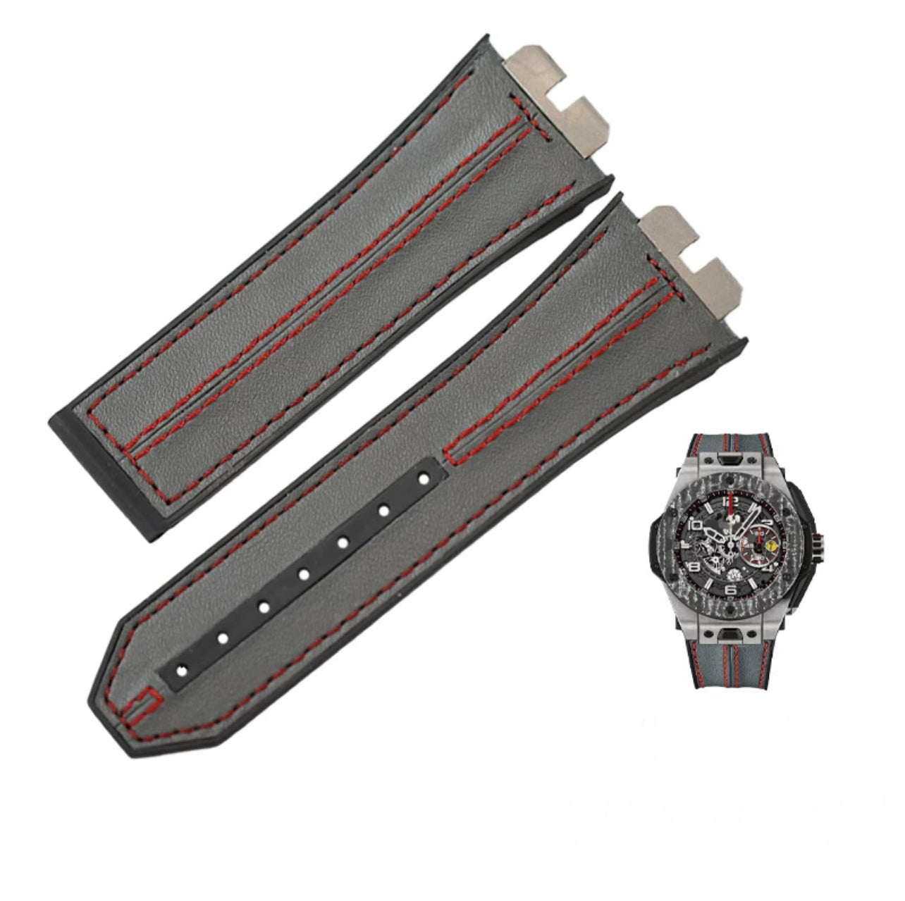 Hublot Bigbang Unico Leather Racing Strap