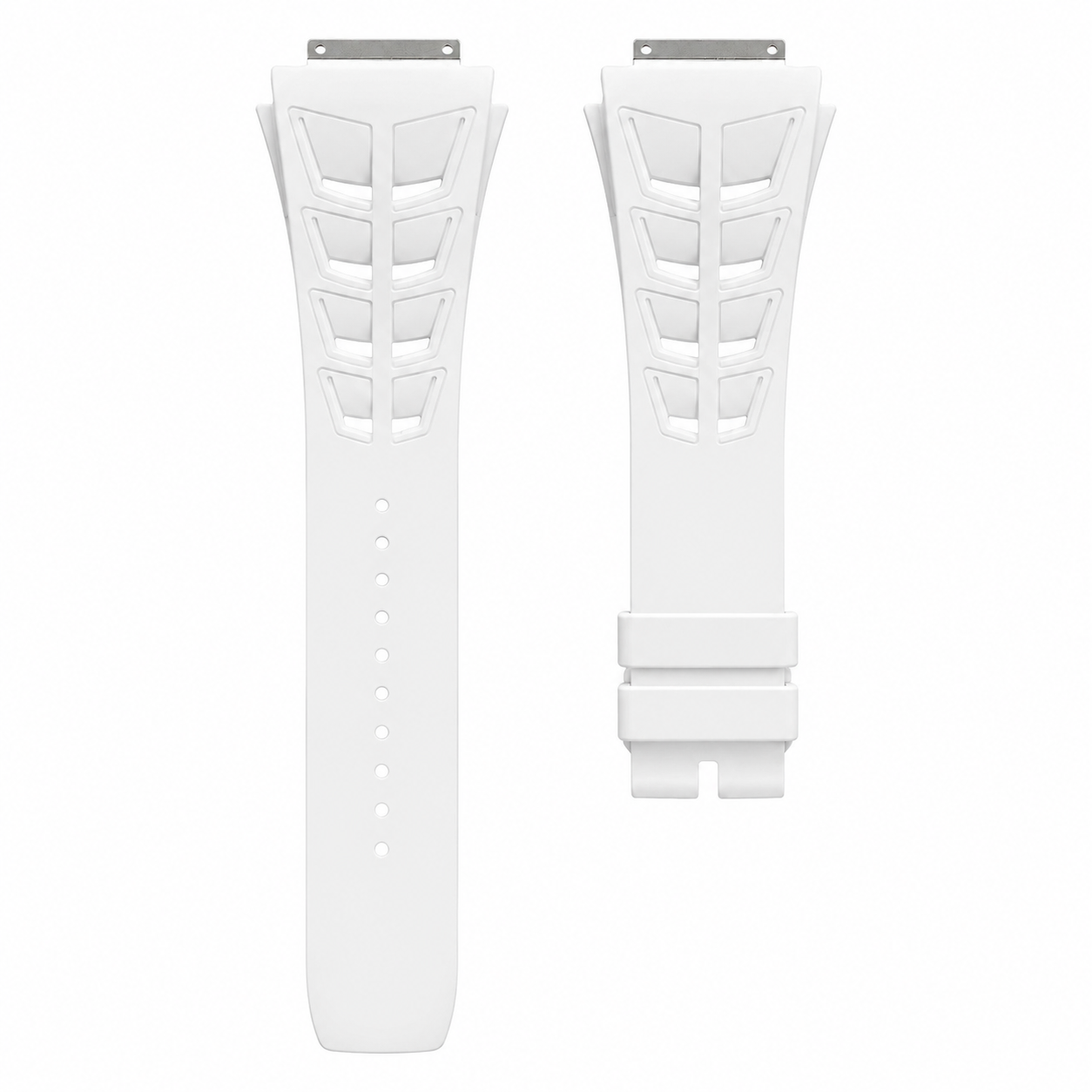 Richard Mille 30/35/55 Rubber Strap White