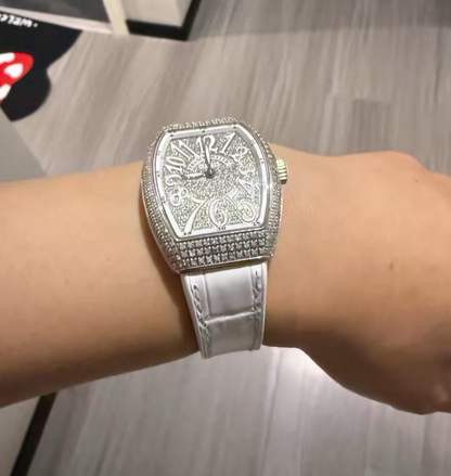 Alligator leather strap for Franck Muller V32 Watch Models