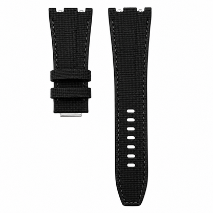 Black sailcloth watch strap from Audemars Piguet 26420 model 