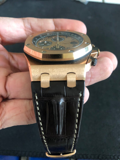 Ap offshore alligator strap for 42mm models (Coffee Brown)