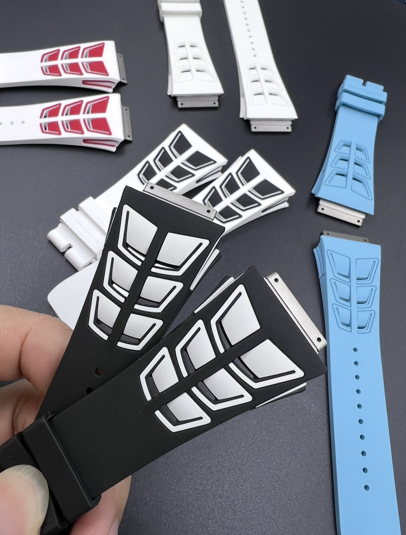 Richard Mille Dual Tone Rubber Strap