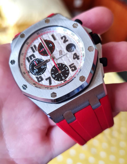 Red Rubber Strap for Ap 42mm