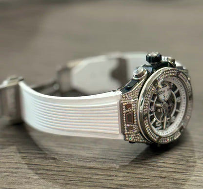 Hublot Unico Rubber Strap (WHITE)