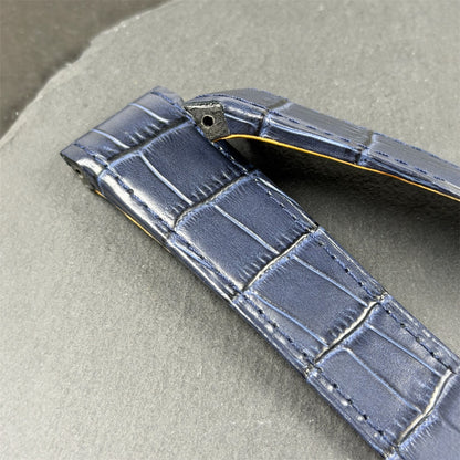 Handmade watch strap for the Cartier Santos 100 Model