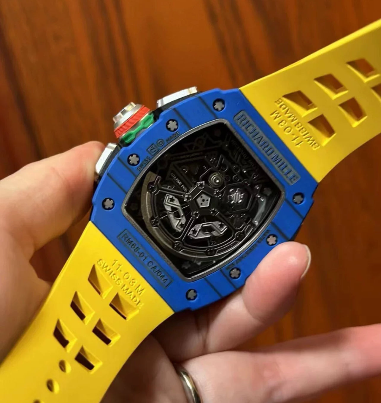 Richard Mille 11/65 Rubber Strap Yellow