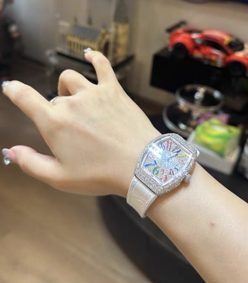 Alligator leather strap for Franck Muller V32 Watch Models