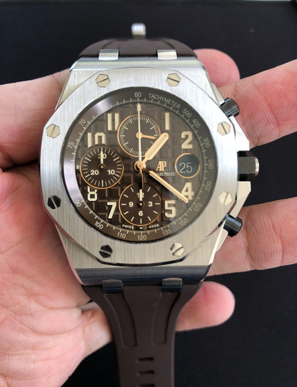 Brown Rubber Strap for Ap 42mm