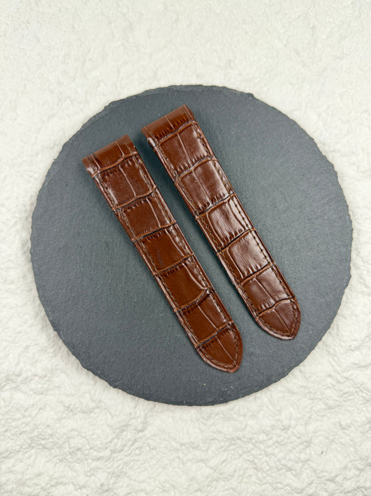 Handmade watch strap for the Cartier Santos 100 Model