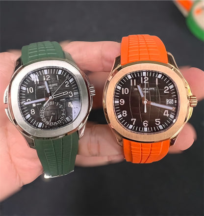 Aquanaut Rubber Strap in Orange for 5164/5167 Models