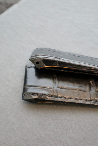 Handmade watch strap for the Cartier Santos 100 Model