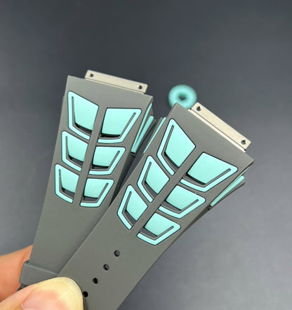 Richard Mille Dual Tone Rubber Strap Rm11 / Rm30
