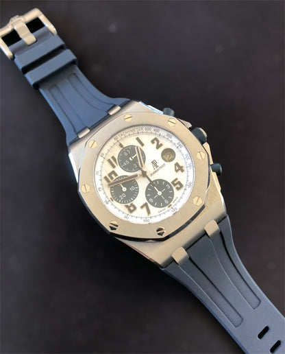 Navy Blue Rubber Strap for Ap 42mm