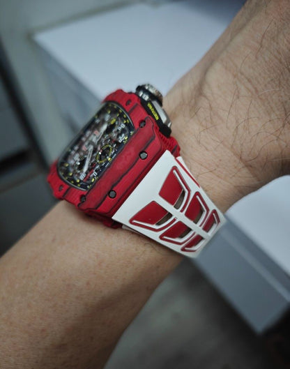 Richard Mille Dual Tone Rubber Strap Rm11 / Rm30
