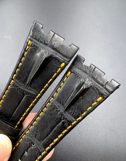 Ap offshore alligator strap for 42mm models volcano