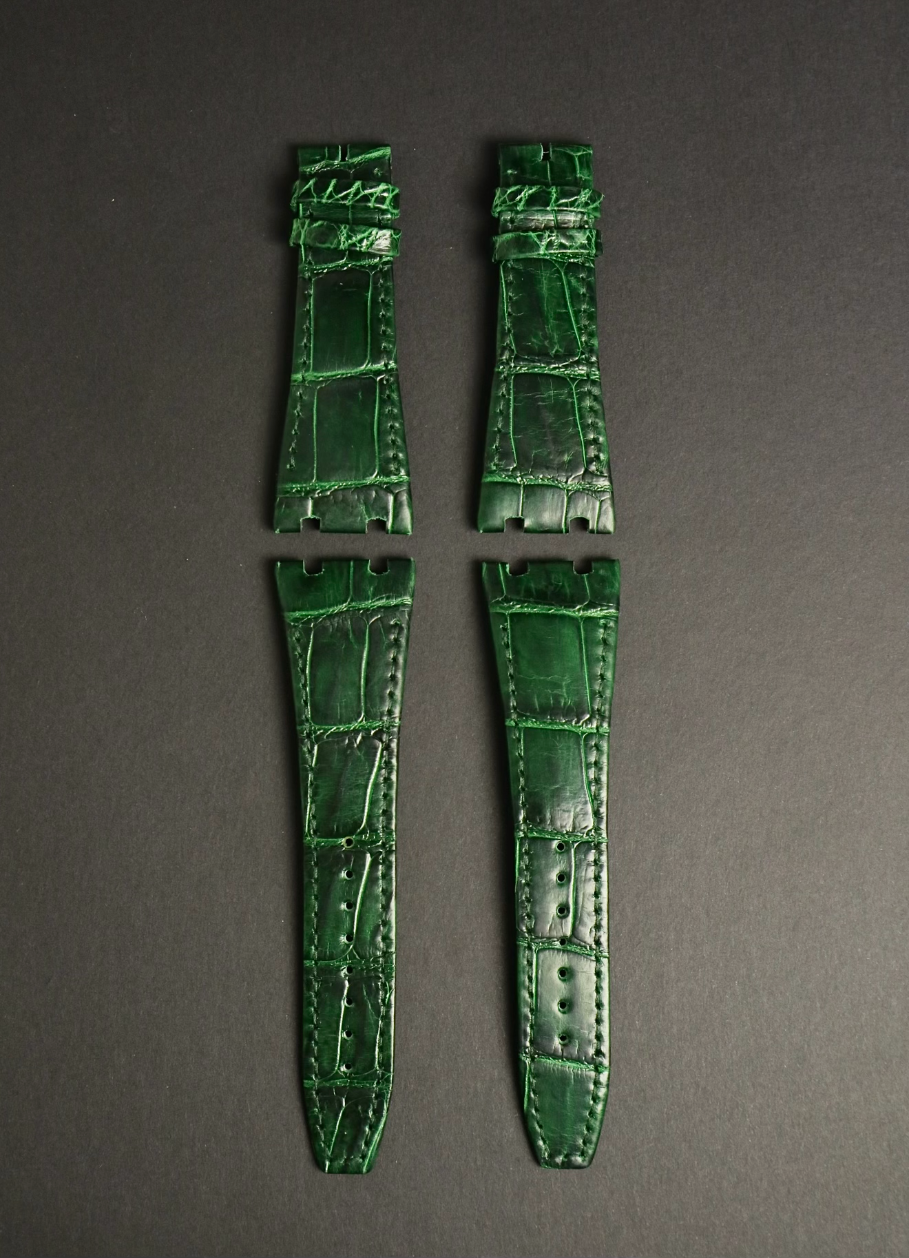 Emerald green alligator strap for Audemars Piguet 41mm 15400 watch strap 