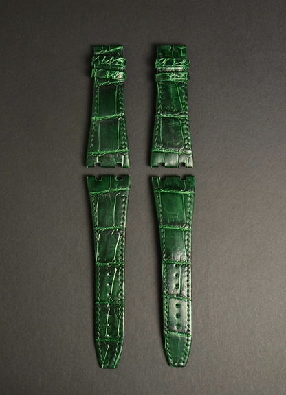 Emerald green alligator strap for Audemars Piguet 41mm 15400 watch strap 