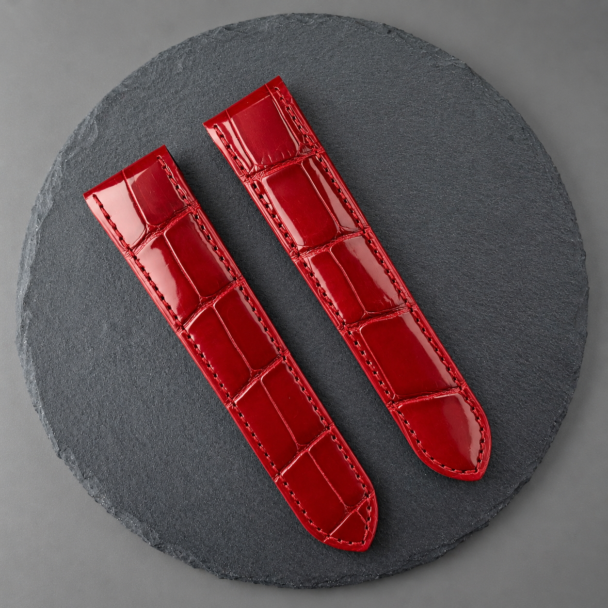 Handmade watch strap for the Cartier Santos 100 Model