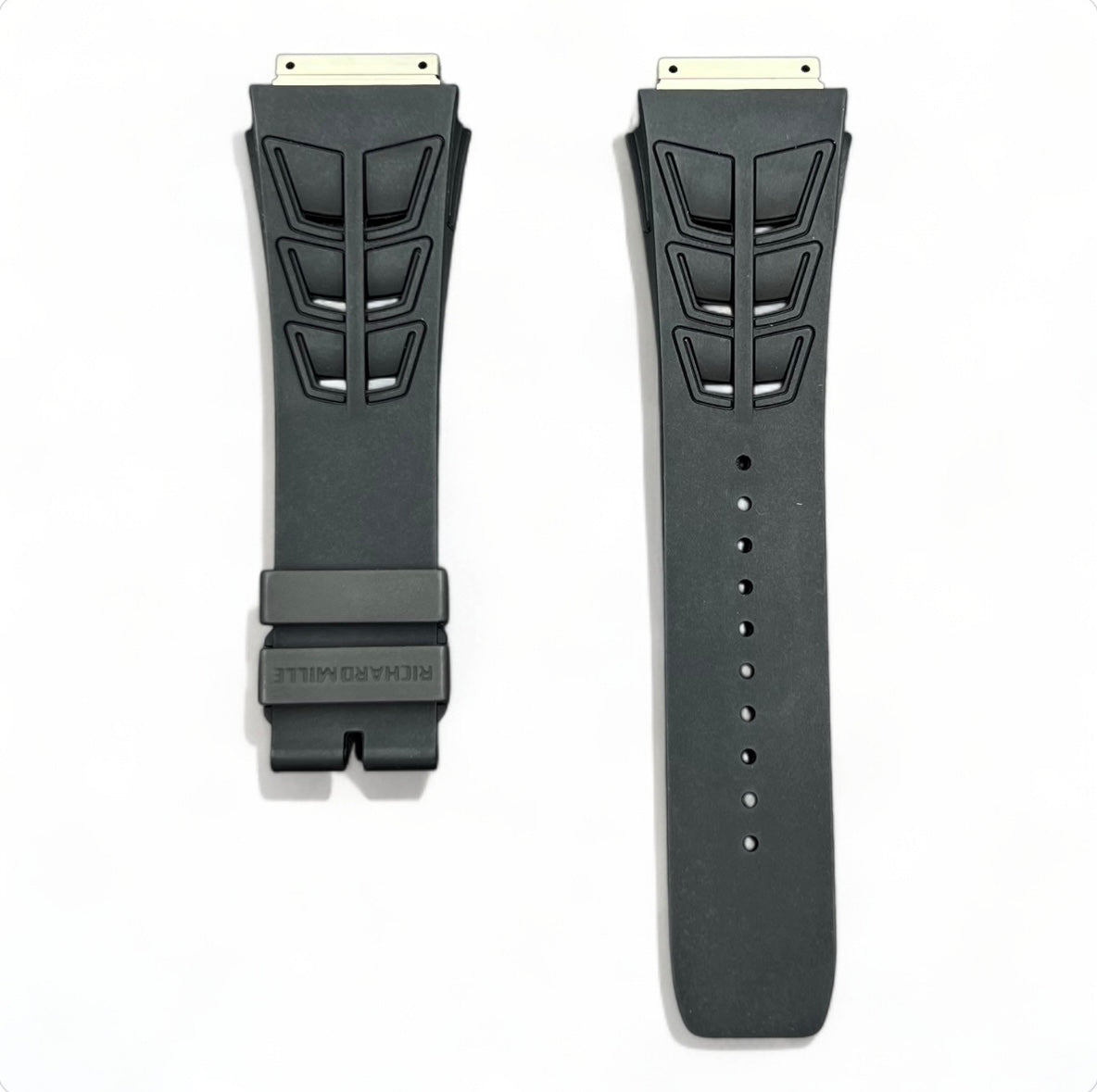 Richard Mille 10 Rubber Strap Black