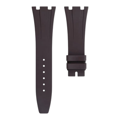Brown rubber strap for 41mm Royal Oak