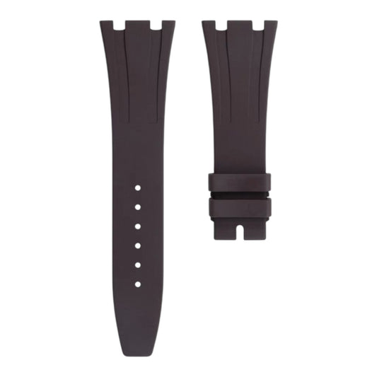 Brown rubber strap for 41mm Royal Oak