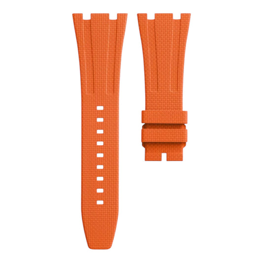 Orange rubber strap for 41mm Royal Oak (SAILCLOTH RUBBER)
