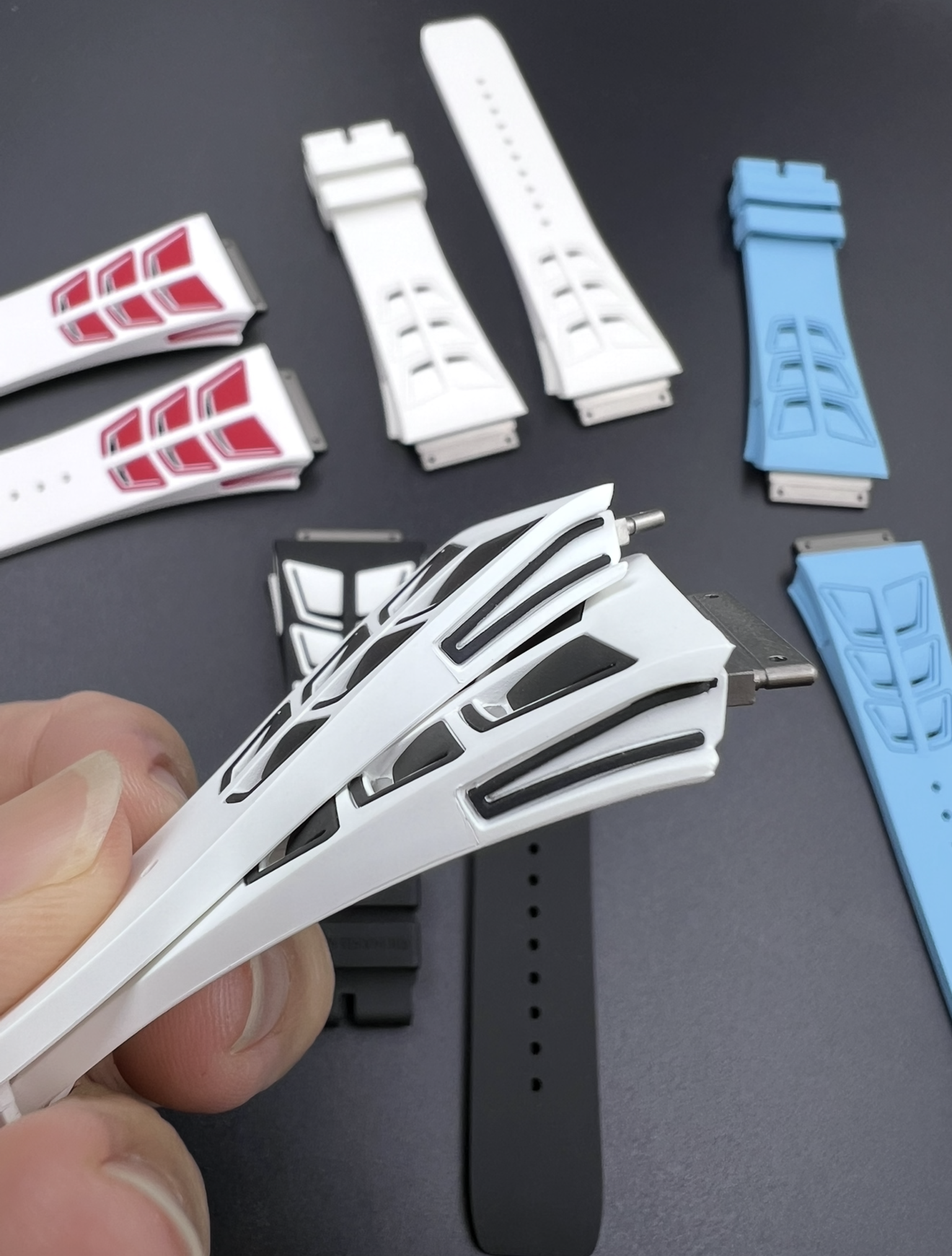 Richard Mille Dual Tone Rubber Strap