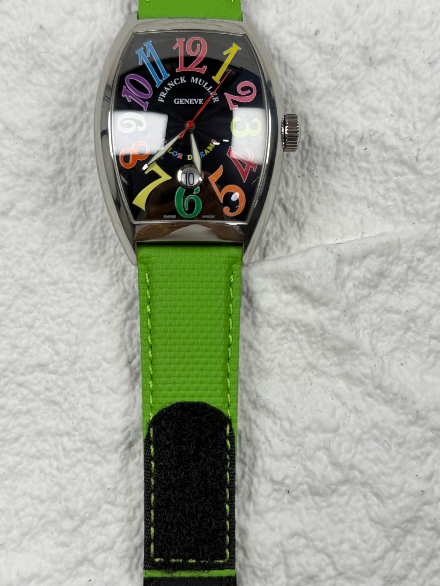 Franck Muller Colour of Dreams Canvas Velcro Strap