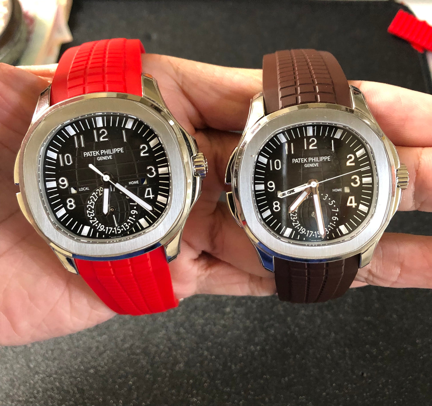 Aquanaut Rubber Strap in Brown for 5164/5167 Models