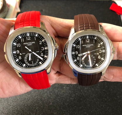 Aquanaut Rubber Strap in Brown for 5164/5167 Models