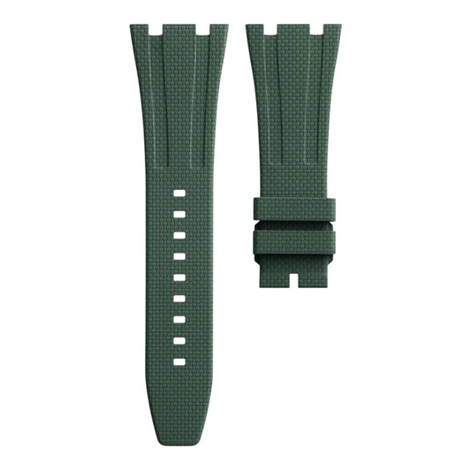 Army Green rubber strap for 41mm Royal Oak (SAILCLOTH RUBBER)