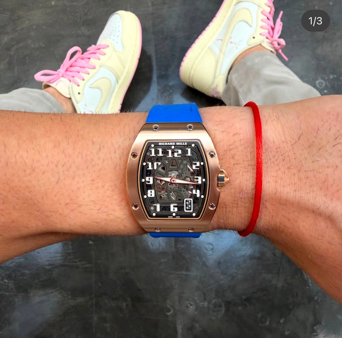 Richard Mille 67-02 Royal Blue Rubber Strap