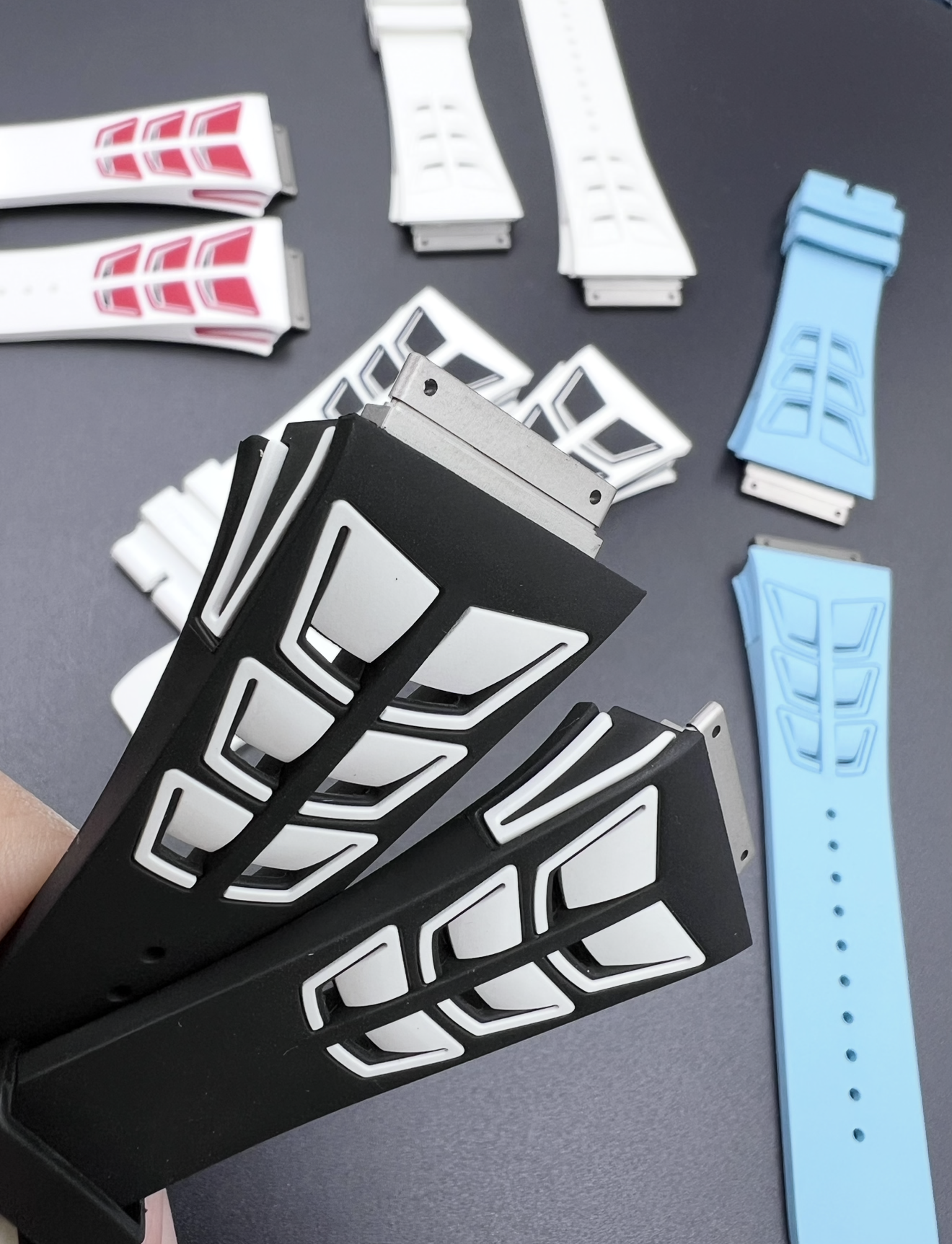 Richard Mille Dual Tone Rubber Strap