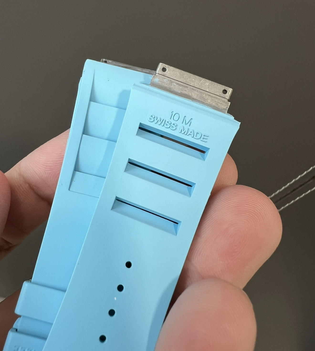 rm10 sky blue rubber strap 10m sizing 