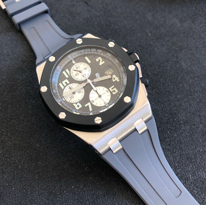 Grey Rubber Strap for Ap 42mm