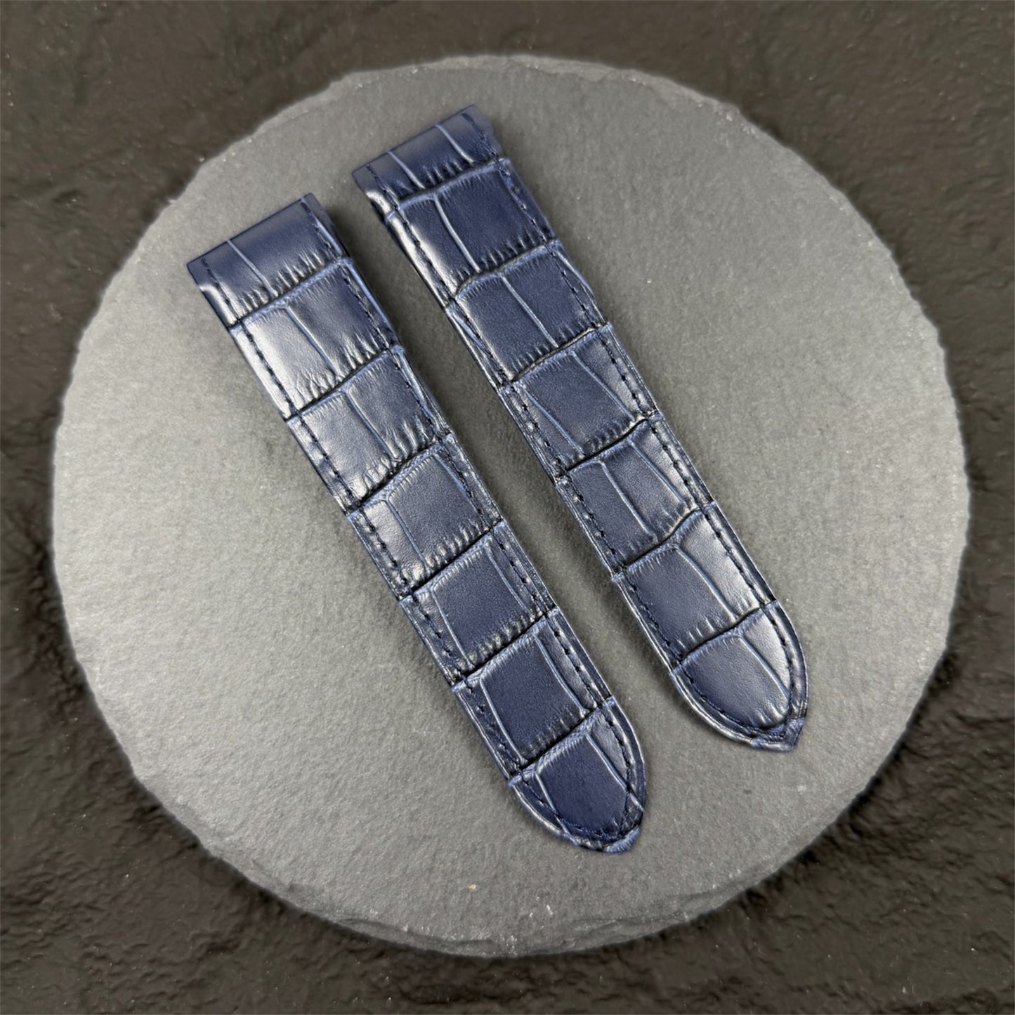 Handmade watch strap for the Cartier Santos 100 Model