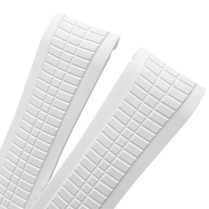 Aquanaut Rubber Strap in White for 5164/5167 Models