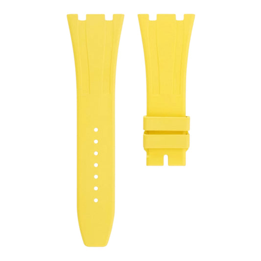Yellow rubber strap for 41mm Royal Oak