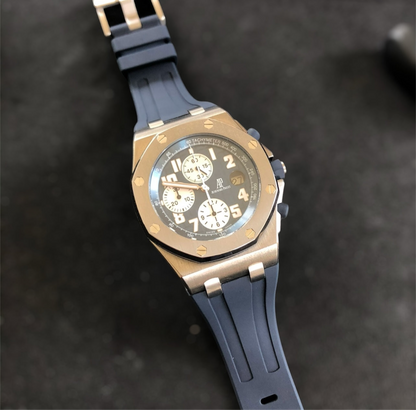 Navy Blue Rubber Strap for Ap 42mm