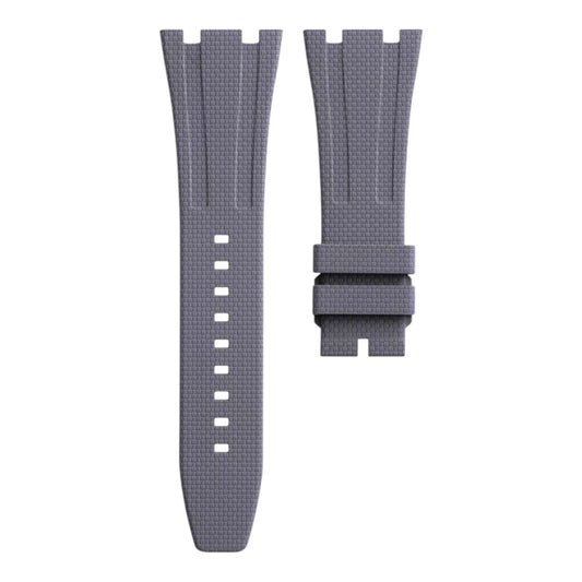 Grey rubber strap for 41mm Royal Oak (SAILCLOTH RUBBER)