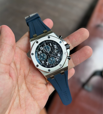 Navy Blue Rubber Strap for Ap 42mm