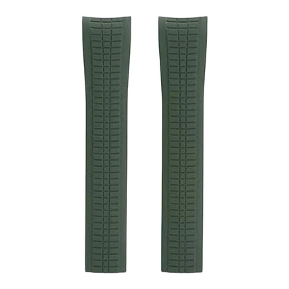 Aquanaut Rubber Strap In Army Green for 5164/5167 Models